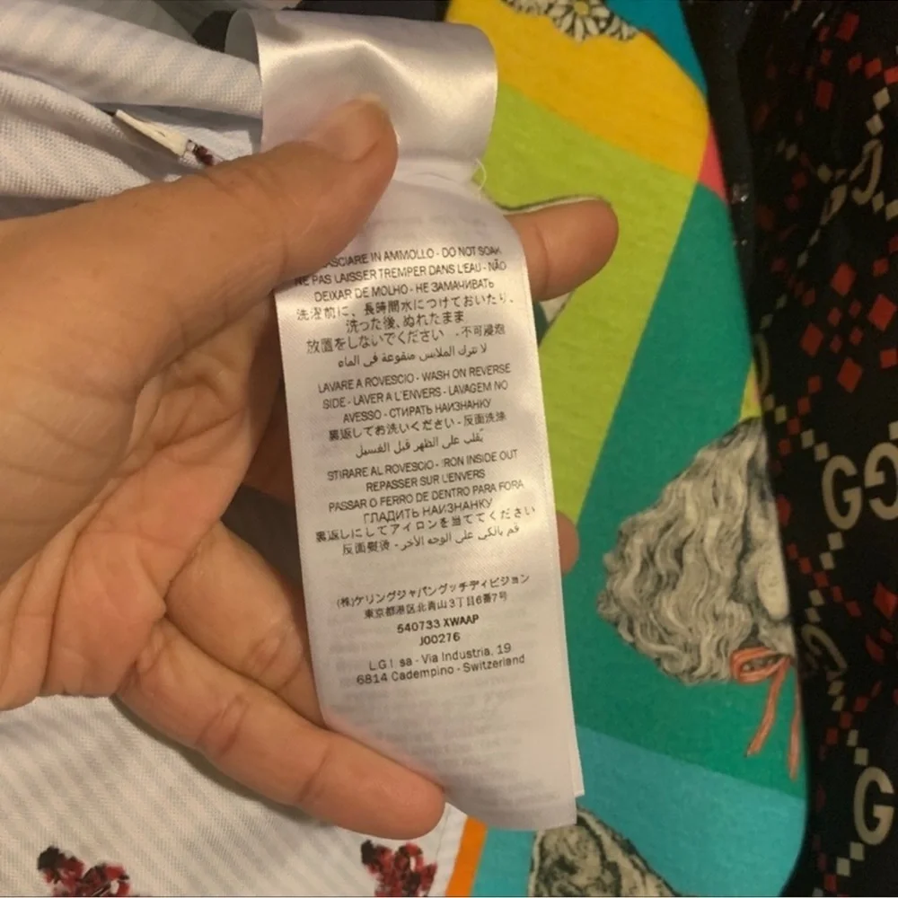 Gucci Kingsnake Logo Embroidered Button Down Kids Shirt Oxford